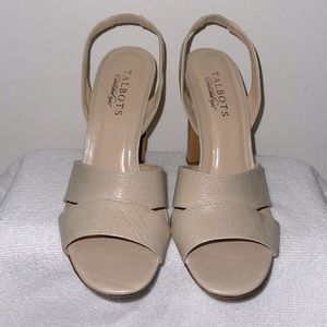 Talbots Leather chunky heels